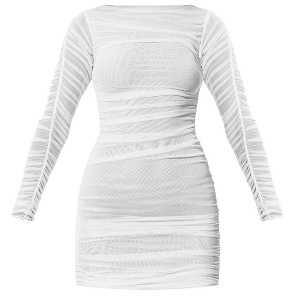 PrettyLittleThing White Bateau Neck Bodycon Dress